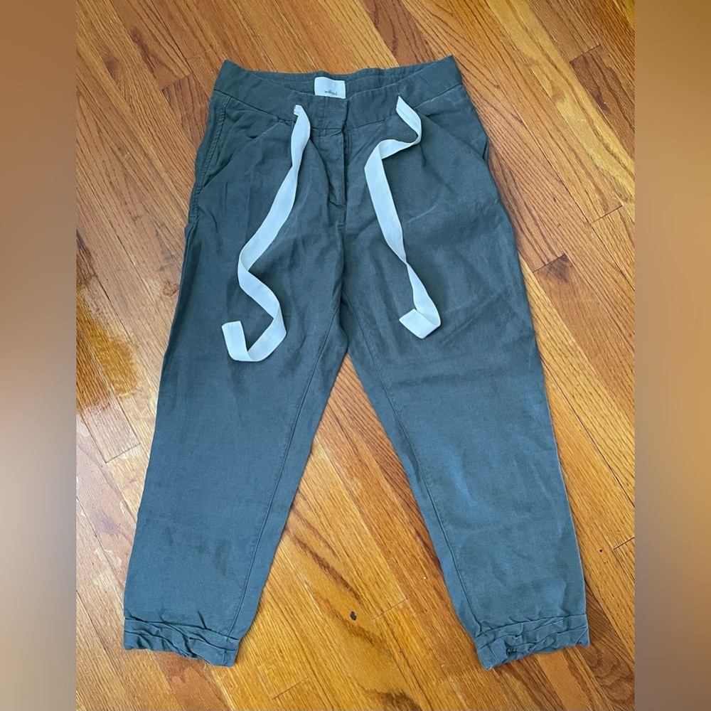 Wilfred Cropped Olive Chinos